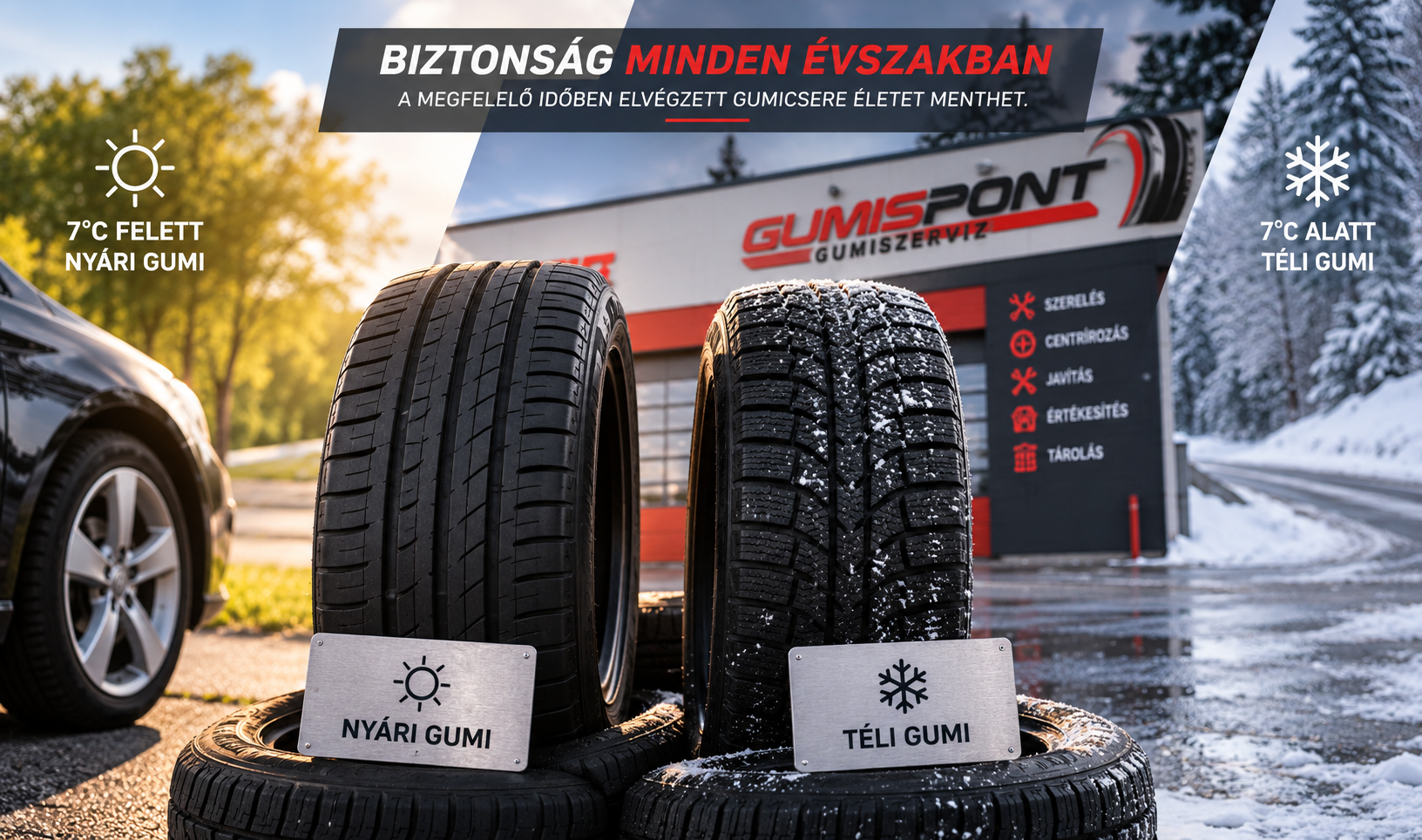 Mikor érdemes nyári és téli gumiabroncsot cserélni?